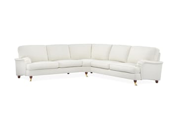 Howard Lyx 6-seters Høyrevendt L-formet Hjørnesofa i Bouclé - Hvit - Møbler - Sofaer - Howard-sofaer