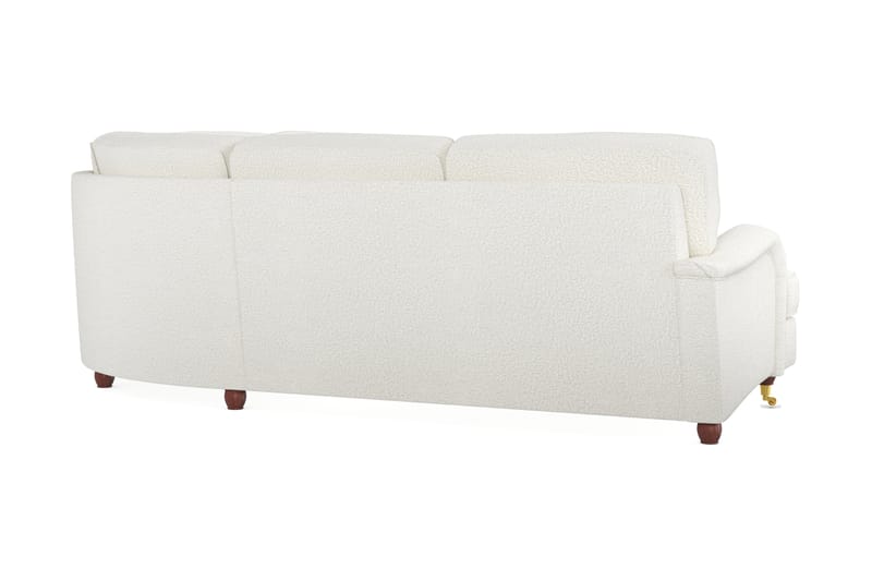 Howard Lyx 6-seters Høyrevendt L-formet Hjørnesofa i Bouclé - Hvit - Møbler - Sofaer - Howard-sofaer