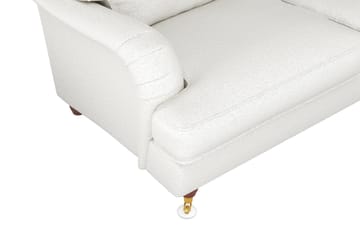 Howard Lyx 6-seters Høyrevendt L-formet Hjørnesofa i Bouclé - Hvit - Møbler - Sofaer - Howard-sofaer