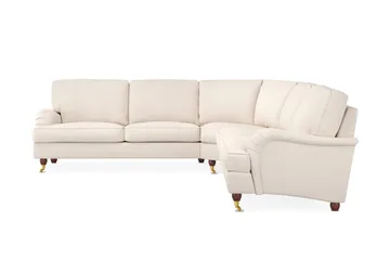 Howard Lyx 6-seters Høyrevendt L-formet Hjørnesofa i Manchester - Beige - Møbler - Sofaer - Howard-sofaer