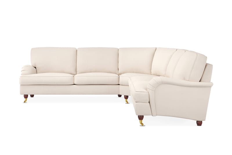 Howard Lyx 6-seters Høyrevendt L-formet Hjørnesofa i Manchester - Beige - Møbler - Sofaer - Howard-sofaer
