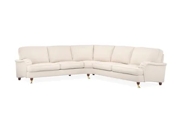Howard Lyx 6-seters Høyrevendt L-formet Hjørnesofa i Manchester - Beige - Møbler - Sofaer - Howard-sofaer