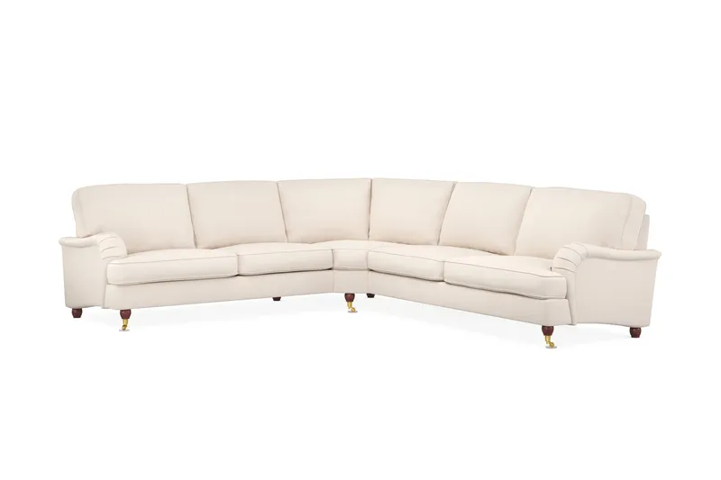 Howard Lyx 6-seters Høyrevendt L-formet Hjørnesofa i Manchester, Beige