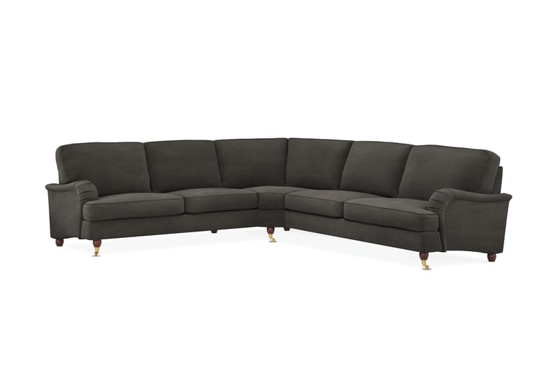 Howard Lyx 6-seters Høyrevendt L-formet Hjørnesofa i Manchester - Mørk grå - Møbler - Sofaer - Howard-sofaer
