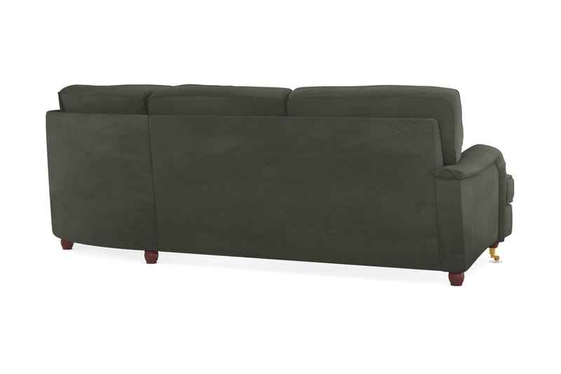 Howard Lyx 6-seters Høyrevendt L-formet Hjørnesofa i Manchester - Mørk grønn - Møbler - Sofaer - Howard-sofaer