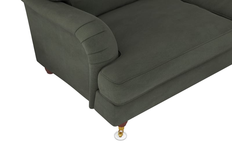Howard Lyx 6-seters Høyrevendt L-formet Hjørnesofa i Manchester - Mørk grønn - Møbler - Sofaer - Howard-sofaer