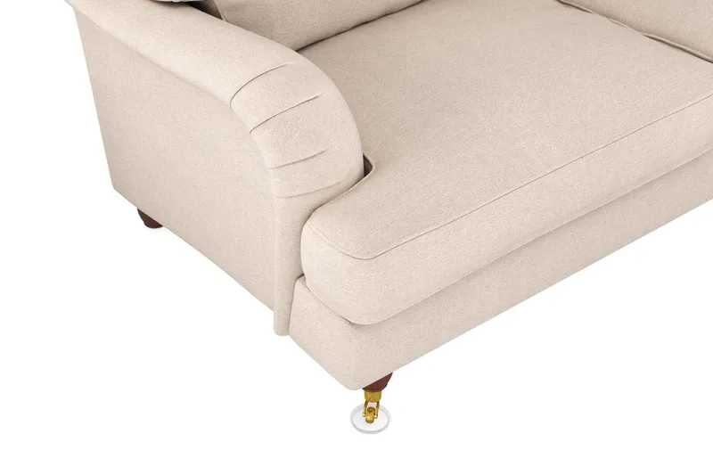 Howard Lyx 6-seters Høyrevendt L-formet Hjørnesofa i Stoff - Beige - Møbler - Sofaer - Howard-sofaer