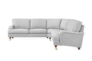 Howard Lyx 6-seters Høyrevendt L-formet Hjørnesofa i Stoff - Lys grå - Møbler - Sofaer - Howard-sofaer