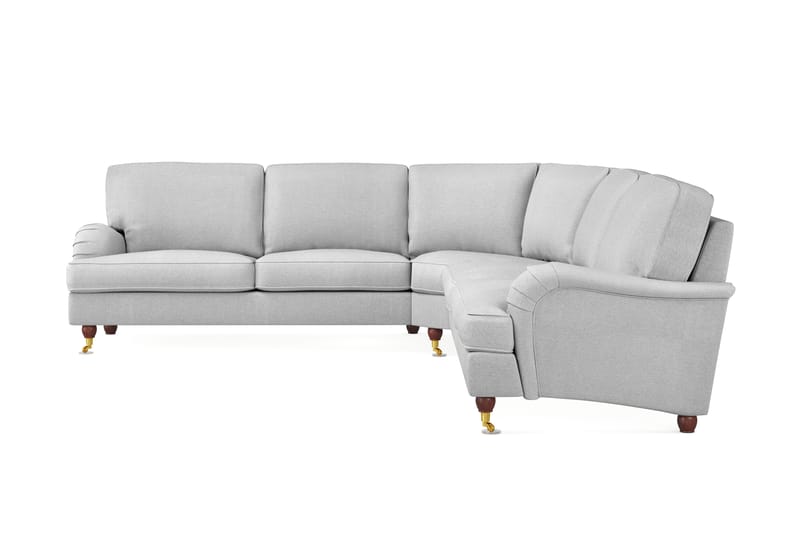 Howard Lyx 6-seters Høyrevendt L-formet Hjørnesofa i Stoff - Lys grå - Møbler - Sofaer - Howard-sofaer