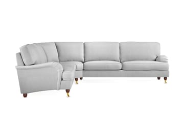 Howard Lyx 6-seters Høyrevendt L-formet Hjørnesofa i Stoff - Lys grå - Møbler - Sofaer - Howard-sofaer