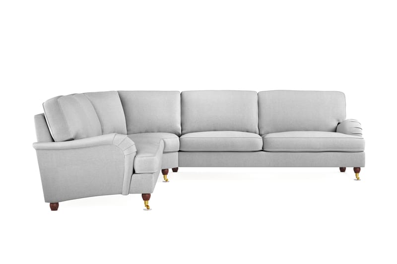 Howard Lyx 6-seters Høyrevendt L-formet Hjørnesofa i Stoff - Lys grå - Møbler - Sofaer - Howard-sofaer