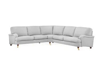 Howard Lyx 6-seters Høyrevendt L-formet Hjørnesofa i Stoff - Lys grå - Møbler - Sofaer - Howard-sofaer