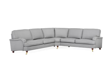 Howard Lyx 6-seters Høyrevendt L-formet Hjørnesofa i Stoff - Lys grå - Møbler - Sofaer - Howard-sofaer