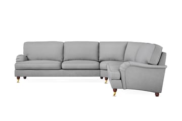 Howard Lyx 6-seters Høyrevendt L-formet Hjørnesofa i Stoff - Lys grå - Møbler - Sofaer - Howard-sofaer
