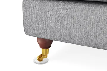 Howard Lyx 6-seters Høyrevendt L-formet Hjørnesofa i Stoff - Lys grå - Møbler - Sofaer - Howard-sofaer