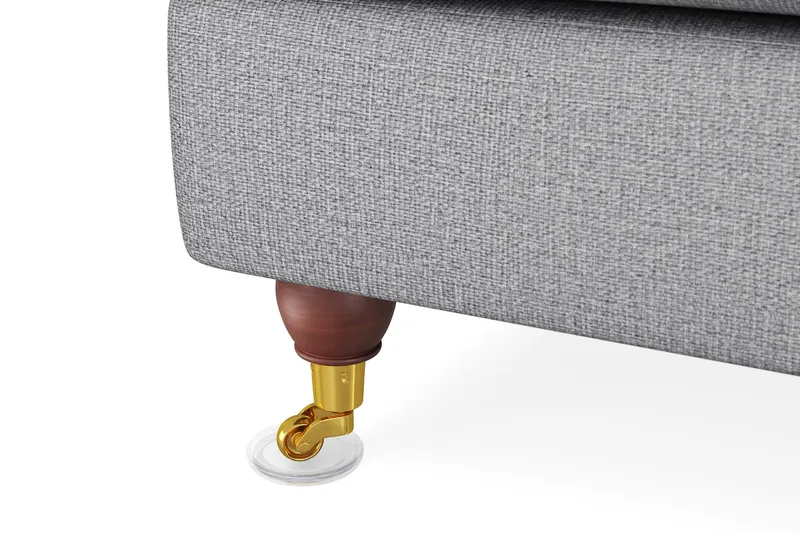 Howard Lyx 6-seters Høyrevendt L-formet Hjørnesofa i Stoff - Lys grå - Møbler - Sofaer - Howard-sofaer