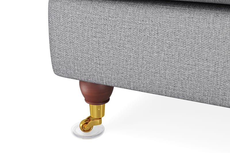 Howard Lyx 6-seters Høyrevendt L-formet Hjørnesofa i Stoff - Lys grå - Møbler - Sofaer - Howard-sofaer