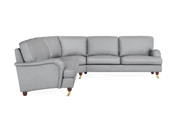 Howard Lyx 6-seters Høyrevendt L-formet Hjørnesofa i Stoff - Lys grå - Møbler - Sofaer - Howard-sofaer