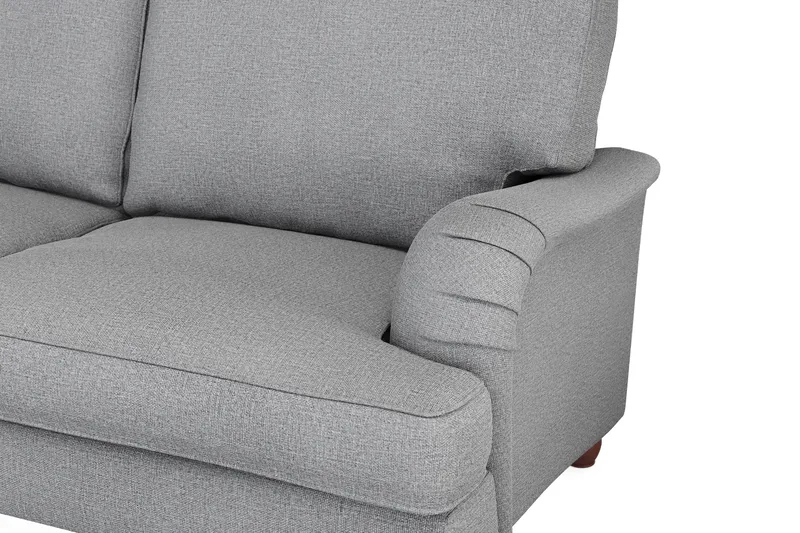 Howard Lyx 6-seters Høyrevendt L-formet Hjørnesofa i Stoff - Lys grå - Møbler - Sofaer - Howard-sofaer