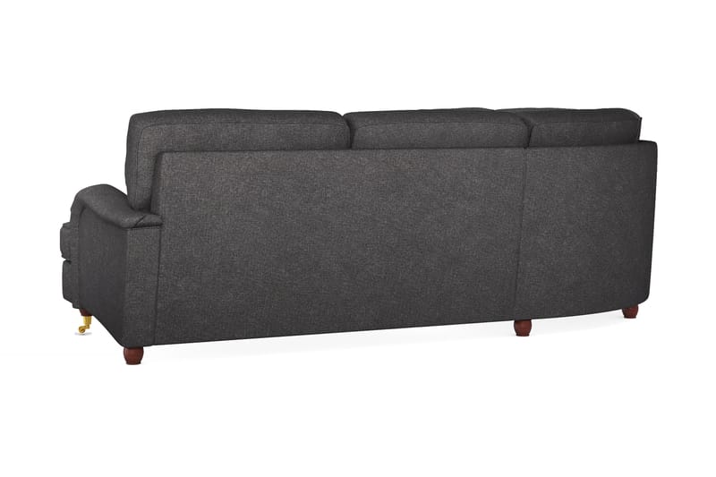 Howard Lyx 6-seters Høyrevendt L-formet Hjørnesofa i Stoff - Mørk grå - Møbler - Sofaer - Howard-sofaer