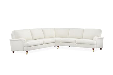 Howard Lyx 6-seters Venstrevendt L-formet Hjørnesofa i Bouclé - Hvit - Møbler - Sofaer - Howard-sofaer