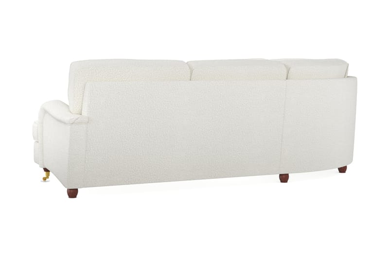 Howard Lyx 6-seters Venstrevendt L-formet Hjørnesofa i Bouclé - Hvit - Møbler - Sofaer - Howard-sofaer