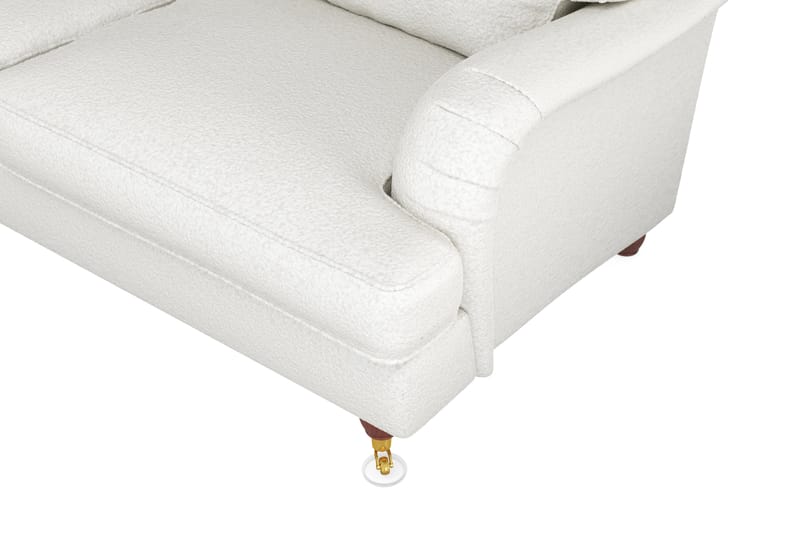Howard Lyx 6-seters Venstrevendt L-formet Hjørnesofa i Bouclé - Hvit - Møbler - Sofaer - Howard-sofaer