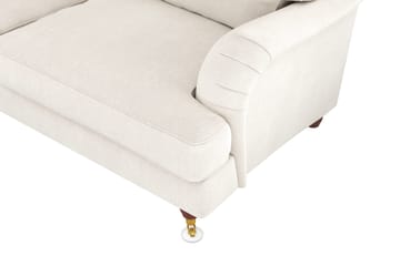 Howard Lyx 6-seters Venstrevendt L-formet Hjørnesofa i Fløyel - Kremhvit - Møbler - Sofaer - Howard-sofaer