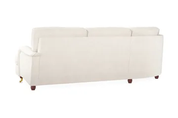 Howard Lyx 6-seters Venstrevendt L-formet Hjørnesofa i Fløyel - Kremhvit - Møbler - Sofaer - Howard-sofaer