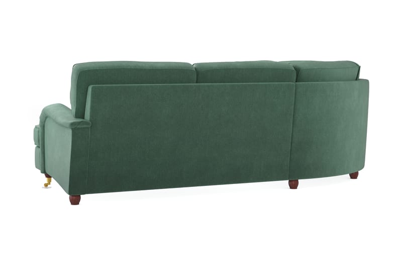 Howard Lyx 6-seters Venstrevendt L-formet Hjørnesofa i Fløyel - Mørk grønn - Møbler - Sofaer - Howard-sofaer