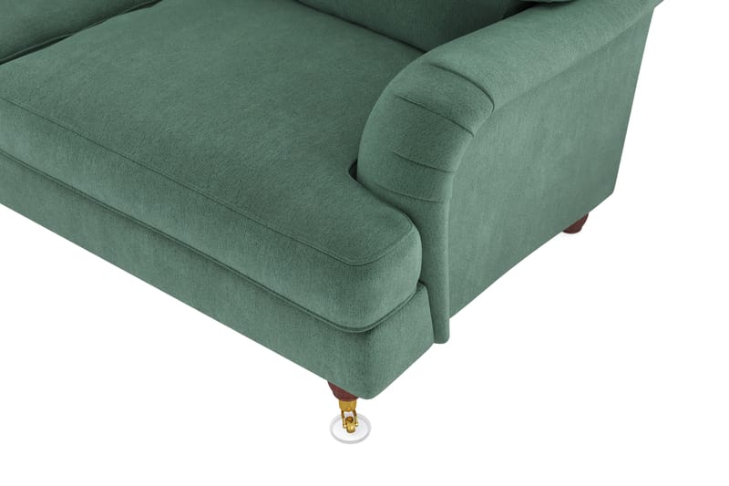 Howard Lyx 6-seters Venstrevendt L-formet Hjørnesofa i Fløyel - Mørk grønn - Møbler - Sofaer - Howard-sofaer