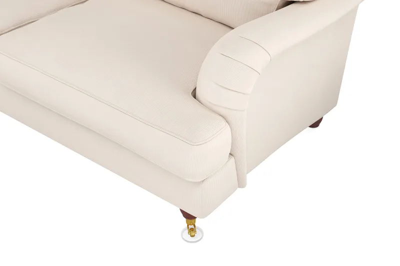 Howard Lyx 6-seters Venstrevendt L-formet Hjørnesofa i Manchester - Beige - Møbler - Sofaer - Howard-sofaer