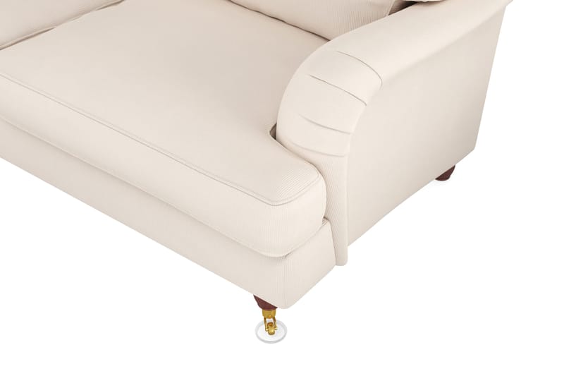 Howard Lyx 6-seters Venstrevendt L-formet Hjørnesofa i Manchester - Beige - Møbler - Sofaer - Howard-sofaer