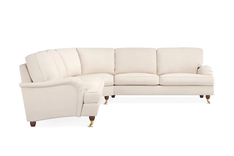 Howard Lyx 6-seters Venstrevendt L-formet Hjørnesofa i Manchester - Beige - Møbler - Sofaer - Howard-sofaer
