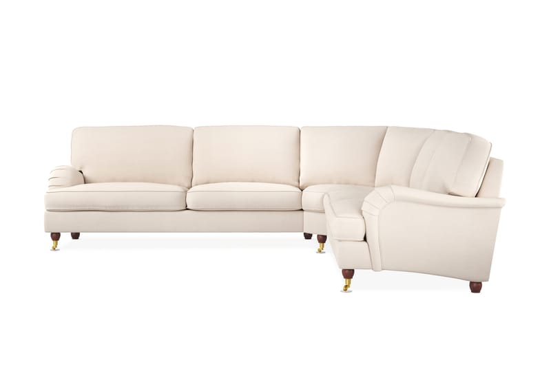 Howard Lyx 6-seters Venstrevendt L-formet Hjørnesofa i Manchester - Beige - Møbler - Sofaer - Howard-sofaer
