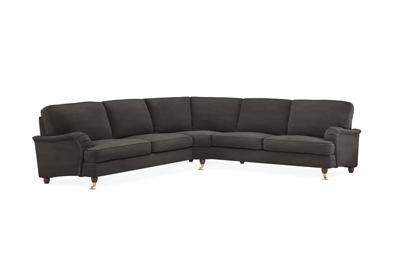 Howard Lyx 6-seters Venstrevendt L-formet Hjørnesofa i Manchester - Mørk grå - Møbler - Sofaer - Howard-sofaer