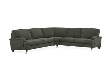 Howard Lyx 6-seters Venstrevendt L-formet Hjørnesofa i Manchester - Mørk grønn - Møbler - Sofaer - Howard-sofaer