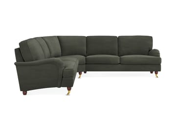 Howard Lyx 6-seters Venstrevendt L-formet Hjørnesofa i Manchester - Mørk grønn - Møbler - Sofaer - Howard-sofaer