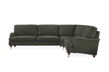 Howard Lyx 6-seters Venstrevendt L-formet Hjørnesofa i Manchester - Mørk grønn - Møbler - Sofaer - Howard-sofaer