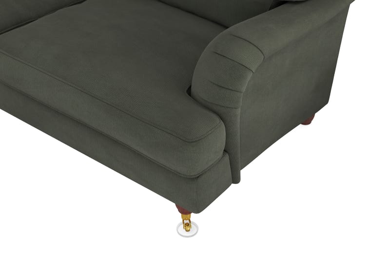 Howard Lyx 6-seters Venstrevendt L-formet Hjørnesofa i Manchester - Mørk grønn - Møbler - Sofaer - Howard-sofaer
