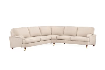 Howard Lyx 6-seters Venstrevendt L-formet Hjørnesofa i Stoff - Beige - Møbler - Sofaer - Howard-sofaer