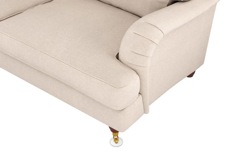 Howard Lyx 6-seters Venstrevendt L-formet Hjørnesofa i Stoff - Beige - Møbler - Sofaer - Howard-sofaer
