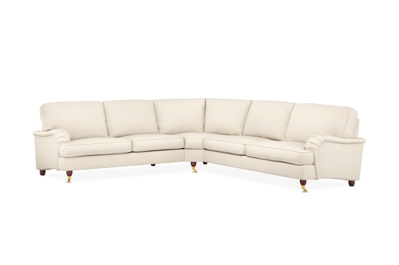 Howard Lyx 6-seters Venstrevendt L-formet Hjørnesofa i Stoff - Beige - Møbler - Sofaer - Howard-sofaer