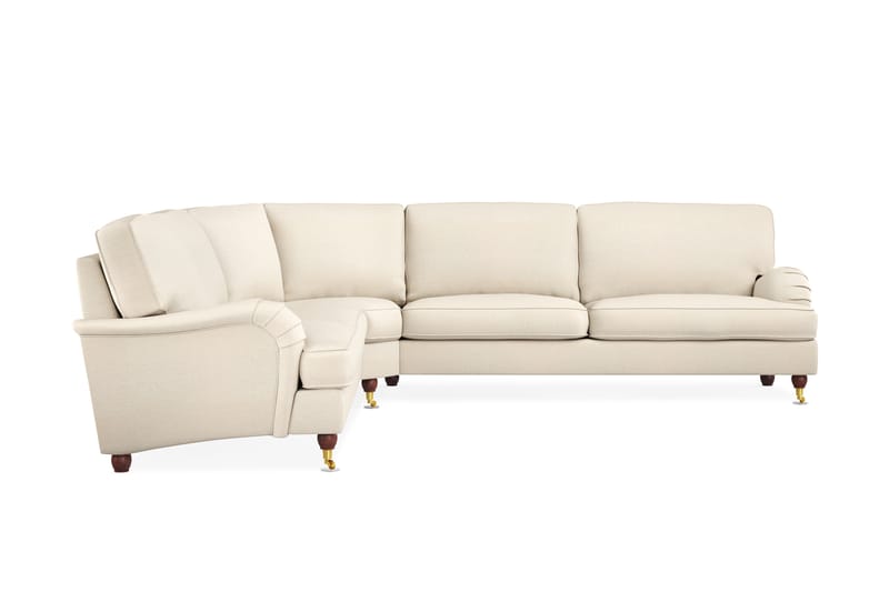 Howard Lyx 6-seters Venstrevendt L-formet Hjørnesofa i Stoff - Beige - Møbler - Sofaer - Howard-sofaer