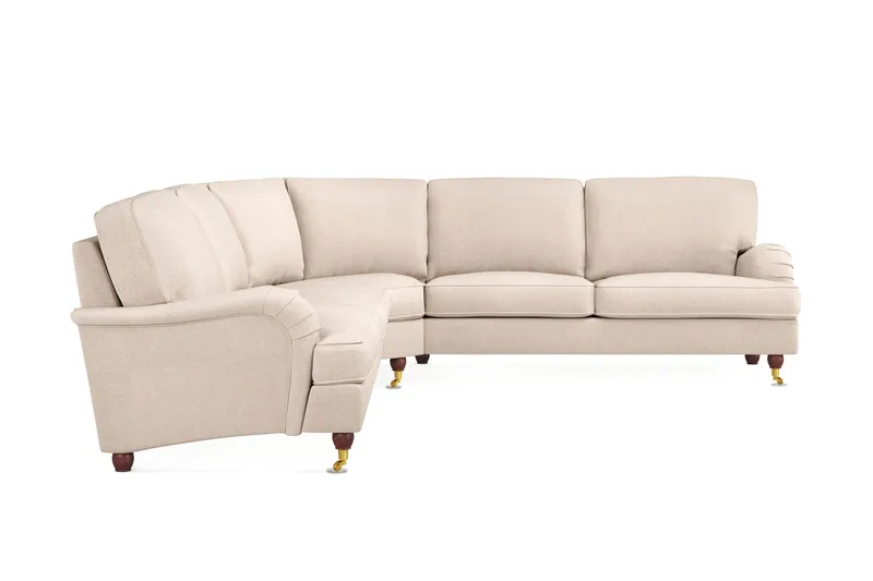 Howard Lyx 6-seters Venstrevendt L-formet Hjørnesofa i Stoff - Beige - Møbler - Sofaer - Howard-sofaer