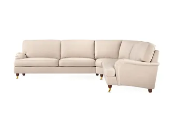 Howard Lyx 6-seters Venstrevendt L-formet Hjørnesofa i Stoff - Beige - Møbler - Sofaer - Howard-sofaer