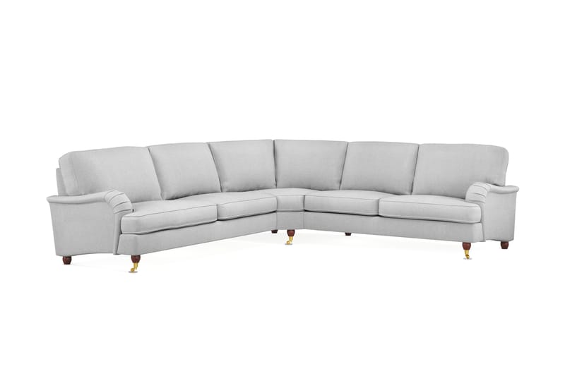 Howard Lyx 6-seters Venstrevendt L-formet Hjørnesofa i Stoff - Lys grå - Møbler - Sofaer - Howard-sofaer