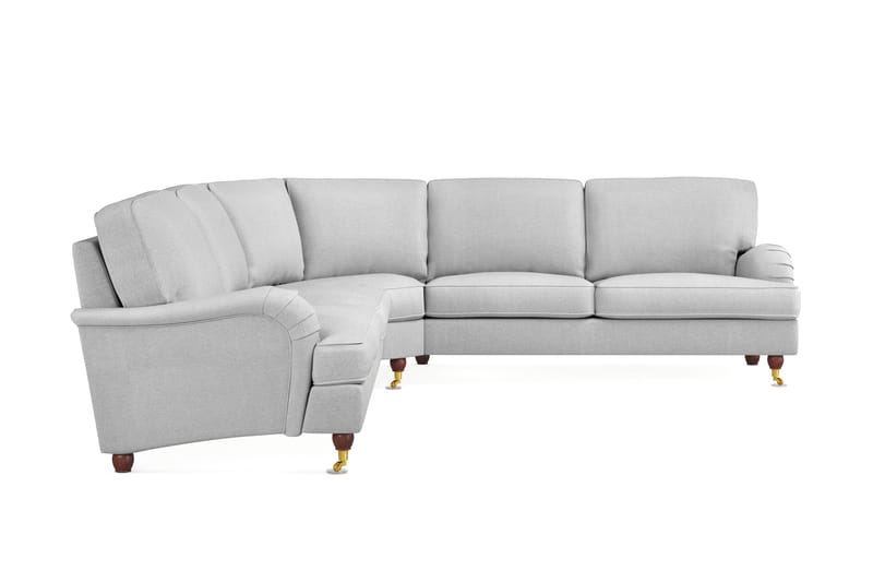 Howard Lyx 6-seters Venstrevendt L-formet Hjørnesofa i Stoff - Lys grå - Møbler - Sofaer - Howard-sofaer
