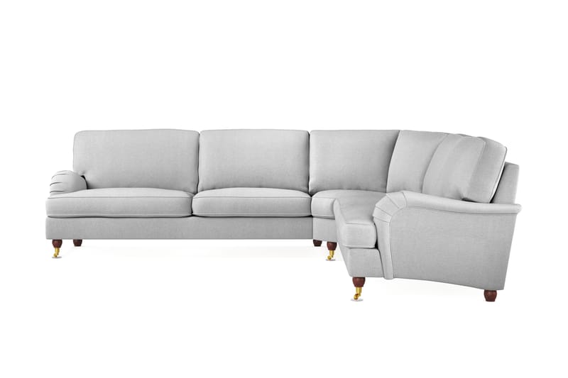 Howard Lyx 6-seters Venstrevendt L-formet Hjørnesofa i Stoff - Lys grå - Møbler - Sofaer - Howard-sofaer