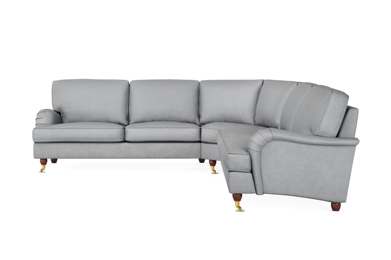 Howard Lyx 6-seters Venstrevendt L-formet Hjørnesofa i Stoff - Lys grå - Møbler - Sofaer - Howard-sofaer